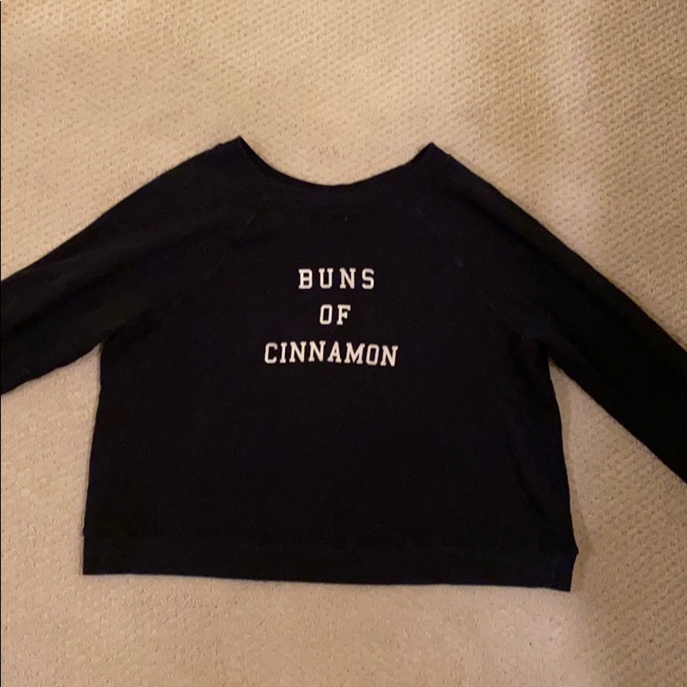 Wildfox Buns Of Cinnamon Black sweatshirt
